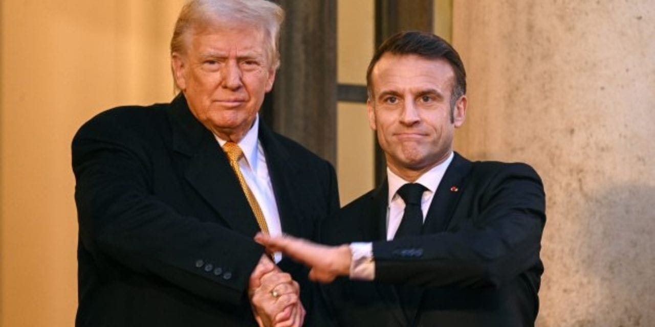 filistini taniyan fransa cumhurbaskani macronun yolu kapatildi trump konvoyu var dediler 38At7jjn